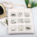 KUIYAI Anime Merchandise Tote Bag Japanese Anime Shoulder Bag Subtle AnimeCharacter Meme Gift Manga Lovers Canvas Bag For Otaku (WutiaowuTS-US)
