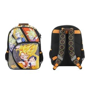 Dragon Ball Z Super Saiyan Character Panels 16" kids boys Backpack