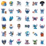 100 PCS Stitch Stickers,Stickers for Water Bottles,Gifts Cartoon Stickers,Vinyl Waterproof Stickers for Laptop,Bumper,Water Bottles,Computer,Phone,Hard hat,Car Stickers and Decals