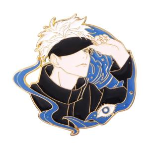 JJK Satoru Brooch Pins - Anime Figure Satoru Enamel Pins - Funny Gifts for Anime Lovers (GJ00210-02)