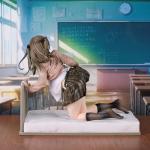 Zatanend Ecchi Figure Soft Chest Ver. The Girl in The School Infirmary,Anime Girl Figure Waifu Hentaii Figures .Sexy Action +18 Uncensored Collection Gift Model Toys with Box