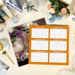 2025 Calendar - Wall Calendar 2025, Jan. 2025 - Dec. 2025, 12" x 24" (Open), 2025 Wall Calendar with Unruled Blocks - Cutie Cat