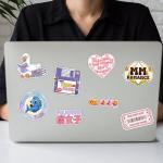 BAVAHA (15pcs) Yaoi Stickers BL Boylove MM Gay Sticker Yaoi Anime, Manga, Manhwa, Omegaverse Fujoshi Sticker Vinyl Decal Fujoshi Gifts Decoration For Kindle Laptop Water Bottle Car Phone Case Suitcase