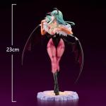 YLQANONG Morrigan Aensland Illustration Figure Original Painting Figure Beautiful Girl Anime Action Figurine 9.06IN