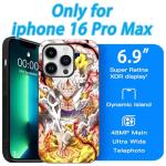TNOLTK 3D iPh 16 pro max Case Anime Motion Anime Phone Case Shockproof Soft TPU Anti-Scratch Non-Slip Japanese Manga Case for iPh 16 pro max