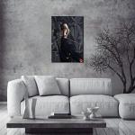 JUSULH Canvas Painting Wall Art Woman Anime Poster Sexy Beauty Warrior Picture Modern Art Abstract Decorations for Home (12x18inch,Unframed - Canvas only)