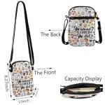 TSOTMO Cartoon Anime Gift She Believed She Could So She Did Crossbody Bag Anime Lover Gift for Women Mother (did black cat Cr)