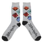 Bioworld Jujutsu Kaisen Character Art Adult 5-Pair Casual Crew Socks-OSFA