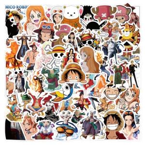 110PCS Japanese Anime One Piece Stickers,Hot Japanese Cartoon Anime Vinyl Sticker for Water Bottle Laptop Phone Scrapbooking Journaling for Adults Teens for Party Supply Favor Decor