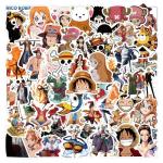 110PCS Japanese Anime One Piece Stickers,Hot Japanese Cartoon Anime Vinyl Sticker for Water Bottle Laptop Phone Scrapbooking Journaling for Adults Teens for Party Supply Favor Decor