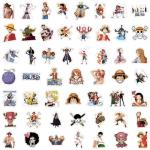 110PCS Japanese Anime One Piece Stickers,Hot Japanese Cartoon Anime Vinyl Sticker for Water Bottle Laptop Phone Scrapbooking Journaling for Adults Teens for Party Supply Favor Decor