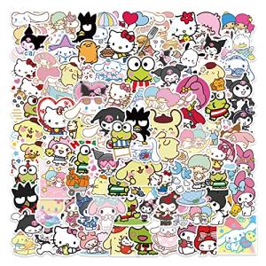 100pcs Sanrio Cartoon Stickers for Kids, Cute Hellokitty Kuromi Mymelody Stickers for Teen Girl Adult Water Bottle, Skateboard, Phone, Laptop, Bicycle, Travel Case, Guitar, Helmet