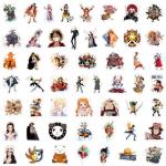 110PCS Japanese Anime One Piece Stickers,Hot Japanese Cartoon Anime Vinyl Sticker for Water Bottle Laptop Phone Scrapbooking Journaling for Adults Teens for Party Supply Favor Decor