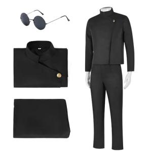 Jekubap High School Satoru Cosplay Costume Uniform for Men, Satoru Cosplay Set (Medium)