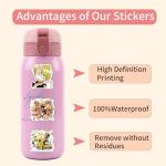 110PCS Japanese Anime One Piece Stickers,Hot Japanese Cartoon Anime Vinyl Sticker for Water Bottle Laptop Phone Scrapbooking Journaling for Adults Teens for Party Supply Favor Decor