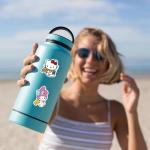 100pcs Sanrio Cartoon Stickers for Kids, Cute Hellokitty Kuromi Mymelody Stickers for Teen Girl Adult Water Bottle, Skateboard, Phone, Laptop, Bicycle, Travel Case, Guitar, Helmet