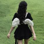 CXQDSJM Lolita Angel Wings Backpack Cosplay Wings Plush Casual Bag Cosplay Props Bag White