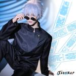 Jekubap High School Satoru Cosplay Costume Uniform for Men, Satoru Cosplay Set (Medium)