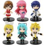 Anima kawaiii 10cm Hatsune Miku cute Girls Anime Figure Super Cute PVC model toy Kids desk decortion doll girl gift