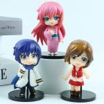 Anima kawaiii 10cm Hatsune Miku cute Girls Anime Figure Super Cute PVC model toy Kids desk decortion doll girl gift