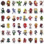 200PCS Cool Character Stickers for Water Bottles Skateboard Luggage Laptop Bumper Waterproof Vinyl Stickers Bulk for Boys Teens Adults