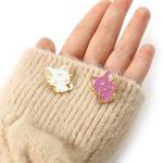 2pcs Anime Cat Brooch Pins For Women Enamel Pins for Backpacks Clothing Jackets Hats Cat Decoration Lady Gifts (white+purple)