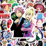 Cool Classic Fairy Anime Tail Stickers, Adults Stickers for Water Bottles,Laptop,Birthday Party Supplies Party Decorations Party Favors (Pink)