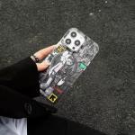 CYTCreation Cool Anime Black for Boys Case for iPhone 11 Phone Case with Trendy Robot Cartoon Design, Street Artworkn IMD Laser Shockproof Silicone Protective Cell Back Cover