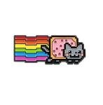 REAL SIC Nyan Cat Enamel Pin - Rainbow Cat Pin with Pop-Tart Meme - LGBT Pride Kawaii Pin for Jackets, Backpacks, Hats, Bags & Tops