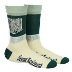 Attack on Titan Socks Scouting Legion and Stationary Guard Adult Mid Calf Crew Socks 2 Pairs Fits Shoe Size 8-12