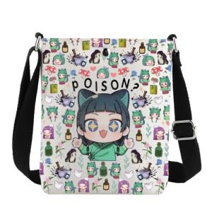 G2TUP Anime Inspired Crossbody Bag Mao & Jinshi Gifts Poison Lover Gifts Anime Apothecary Shoulder Bag (Poison? CB)