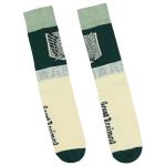 Attack on Titan Socks Scouting Legion and Stationary Guard Adult Mid Calf Crew Socks 2 Pairs Fits Shoe Size 8-12