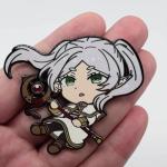 DJMANMENGG Frieren Pin Frieren Beyond Journey's End Pin Anime Cosplay Metal Backpack Accessory Decoration (frieren)