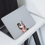 YUNEX 5.1" Anime Samurai Girl Sticker Decal for Windshield Bumper Car Body Waterproof Decoration