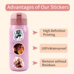 Anime Sticker for Kids, 55pcs Demon Slayer‌ Stickers,Hot Cartoon Vinyl Sticker for Water Bottle Laptop Phone Scrapbooking Journaling for Adults Teens for Party Supply Favor Decor