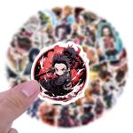 Anime Sticker for Kids, 55pcs Demon Slayer‌ Stickers,Hot Cartoon Vinyl Sticker for Water Bottle Laptop Phone Scrapbooking Journaling for Adults Teens for Party Supply Favor Decor