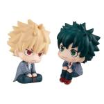 YLQANONG Midoriya Izuku Look Up Figures MHA Bakugo Anime Figure Statues Kacchan MHA Anime Action Figurine 10CM(3.94IN)