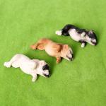 Realistic French Bulldog Figurines Solid Dog Model Figures Toys Christmas Birthday Gift Party Decoration for Kids Toddlers