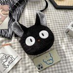 Kawaii Cat Plush Crossbody Bag for Girls