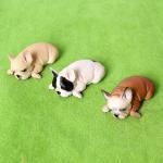 Realistic French Bulldog Figurines Solid Dog Model Figures Toys Christmas Birthday Gift Party Decoration for Kids Toddlers