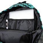 Demon Slayer Tanjiro Checkered Backpack - Multi-Color