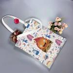 TGBJE Animation Tote Bag Anime Demon Grocery Bag Japanese Anime Gift Movie Character Inspired Shoulder Bag Anime Fire Gift (Fire 2004 tote)