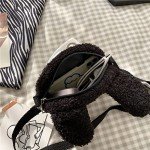 Kawaii Cat Plush Crossbody Bag for Girls