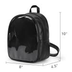 STEAMEDBUN Pin Display Backpack Black Ita Bag Mini Pin Bag For Anime Display