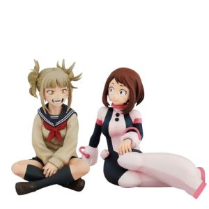YLQANONG MHA Figures 2PCS Toga Himiko/Uraraka Ochako Anime Figure Statues PVC Anime Action Figurine 3.94IN