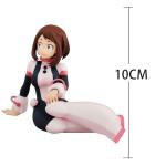 YLQANONG MHA Figures 2PCS Toga Himiko/Uraraka Ochako Anime Figure Statues PVC Anime Action Figurine 3.94IN
