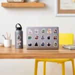 103 Pcs Anime Theme Stickers, Animals Cute Stickers, Movie Sticker Decorative Items Suitable for Phones, Tablets, Water Bottles, Refrigerators, Guitars, Scooters, Suitcases,and More