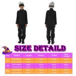 ZNTU Kids Gojo Costume with Wig, Blindfold – High School Uniform Halloween Outfit for Boys (53.2–57.0" (135–145 cm))