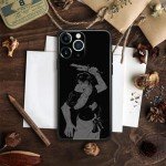 JJK Anime Black Phone Case for iPhone 14 Pro Max