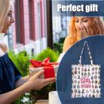 Funny Anime Tote Bag, Anime Gifts Anime Merch, Anime Lover Reusable Grocery Bags Kawaii Stuff Beach Bag, Christmas Birthday Graduation Gifts for Women Daughter Sister, Shopping Bags Weekender Bag